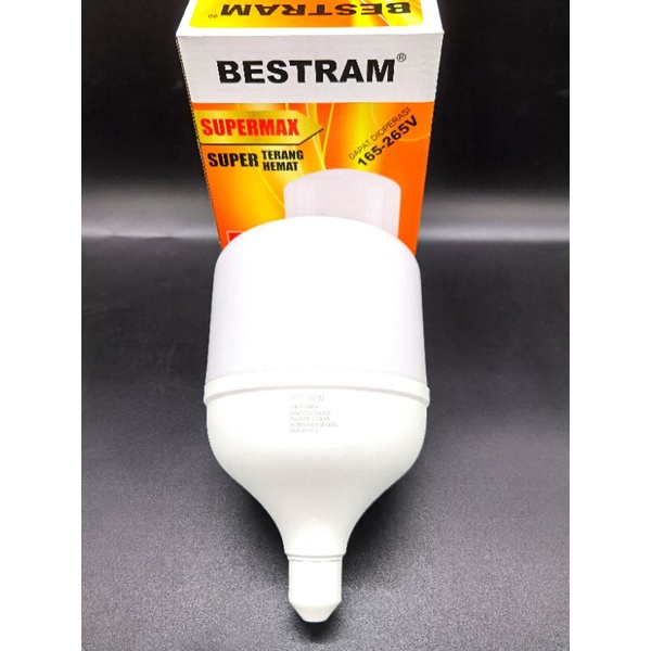 Lampu Led 50w Bestram Supermax, warna cahaya putih 6500K, garansi 1tahun