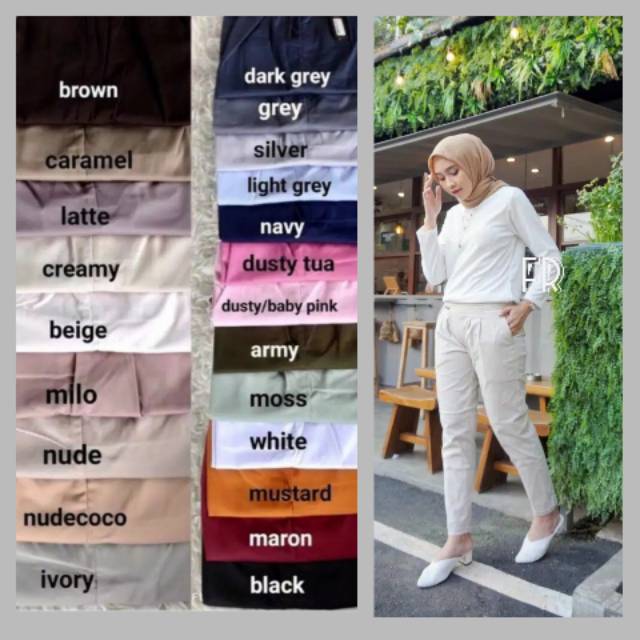  CELANA  BAGGY  PANTS CELANA  CEWE Amerikan drill SIZE M L XL  