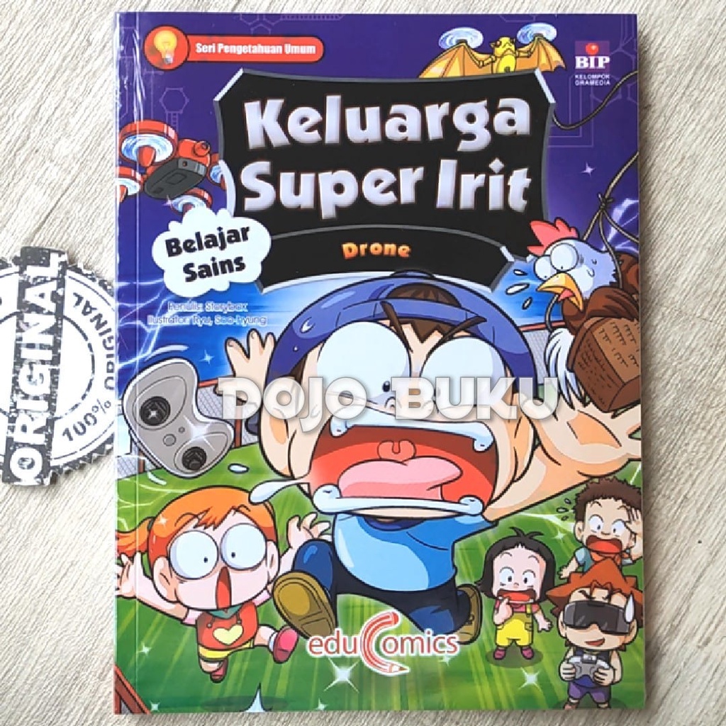 Buku Educomics Keluarga Super Irit Belajar Sains 3 Drone by Ryu, Soohy