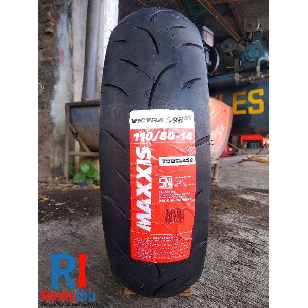 Ban Tubeles Maxxis Victra 110/80-14 Dual Compound