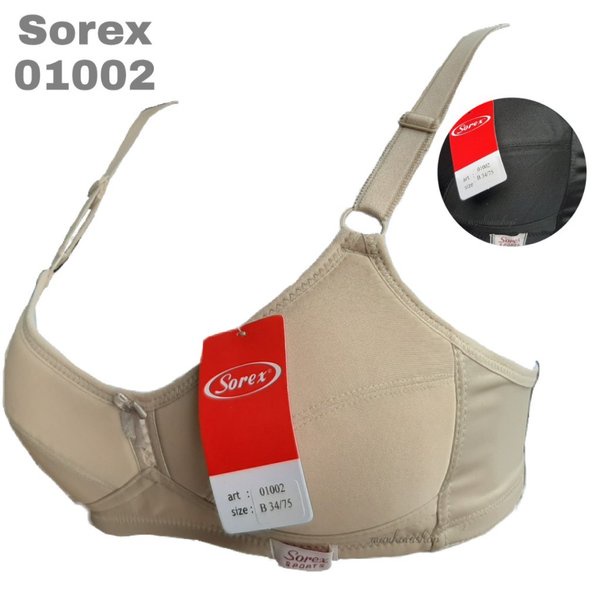 BH Sorex Sport 01002 Indira Wanita Dewasa | Sorex Bra Busa Tipis Tanpa Kawat | SGuna