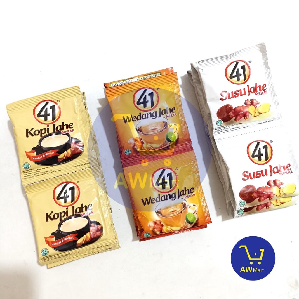 41 JAHE MERAH RENCENG / KOPI JAHE/ SUSU JAHE/ WEDANG JAHE (10 SACHET X 23GRAM)