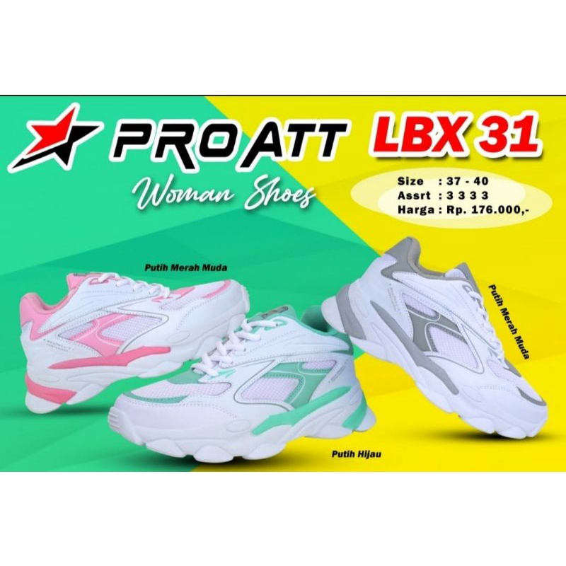 SEPATU PRO ATT LBX 31 ORIGINAL SNEAKERS WANITA FASHION KOREAN STYLE SPORT OLAHRAGA