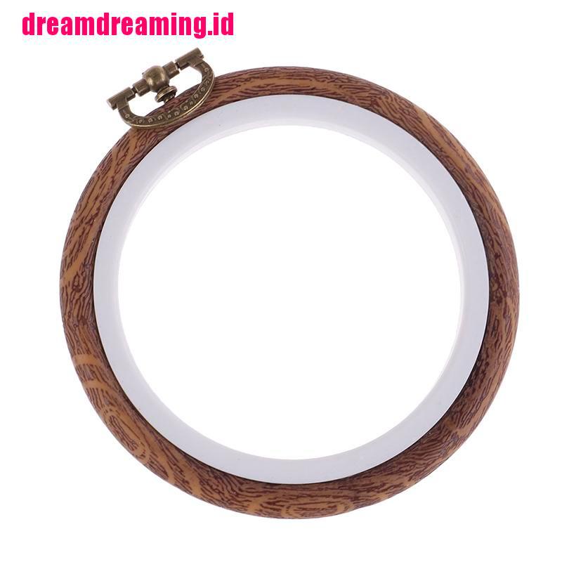 (dreamdreaming.id) Ring Hoop Frame Bordir Cross Stitch DIY Bahan Plastik 10cm