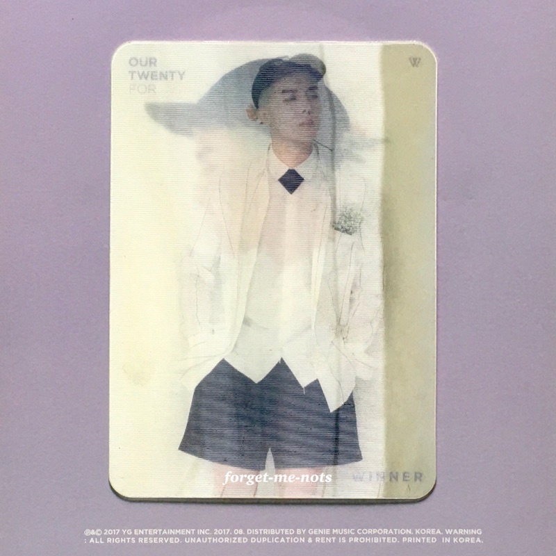 Mino Our Twenty For OTF Official Lenti Lenticular Photocard PC