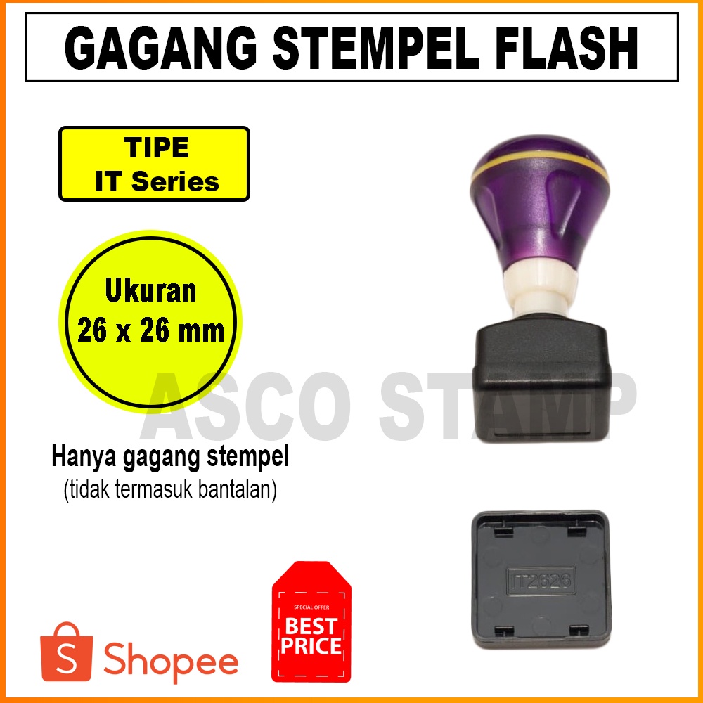 

Gagang Stempel Flash IT 26 x 26 mm