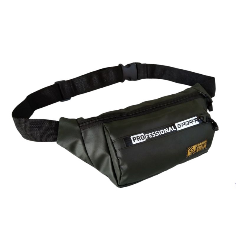 tas waistbag waterproof distro terbaru resleting professional sport