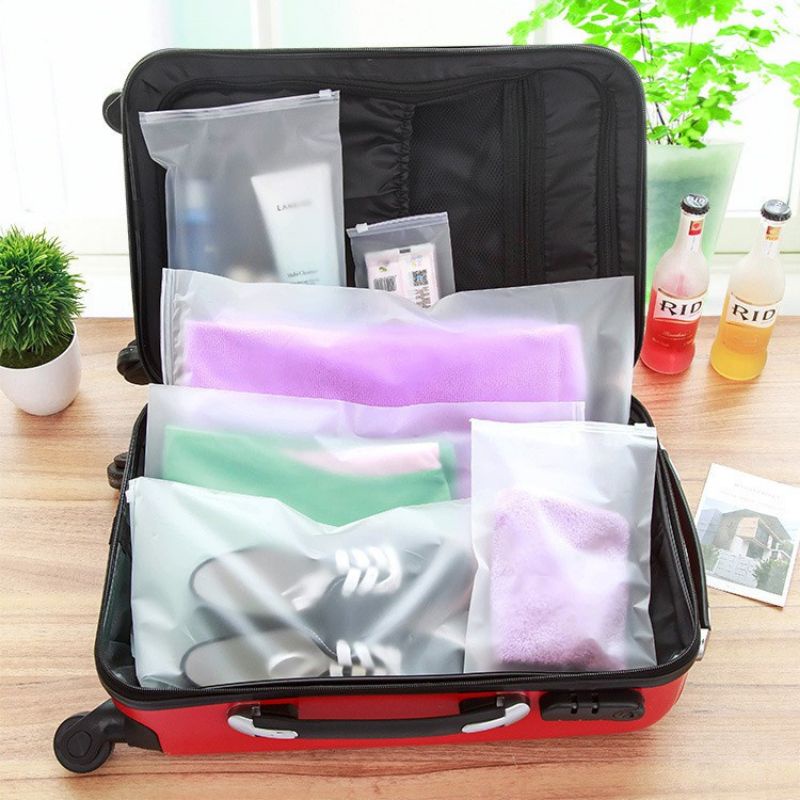 ziplock travel organizer zipper pouch sepatu baju pouch size besar