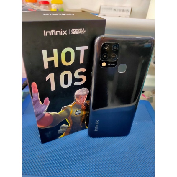 Infinix Hot 10s Ram 6/128GB Fullset Second Like New (ORIGINAL) Garansi Resmi