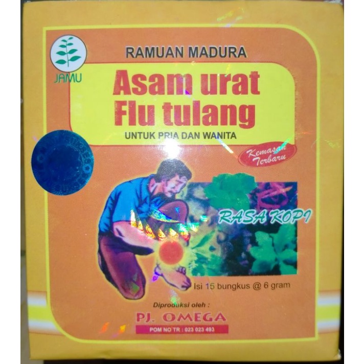 Jamu Omega Asam Urat dan Flu Tulang