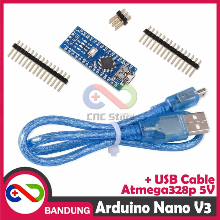 Jual Brd 0007 Arduino Nano V3 30 Atmega328p Ch340 Ch340g 5v Board Usb Cable Shopee Indonesia 8779