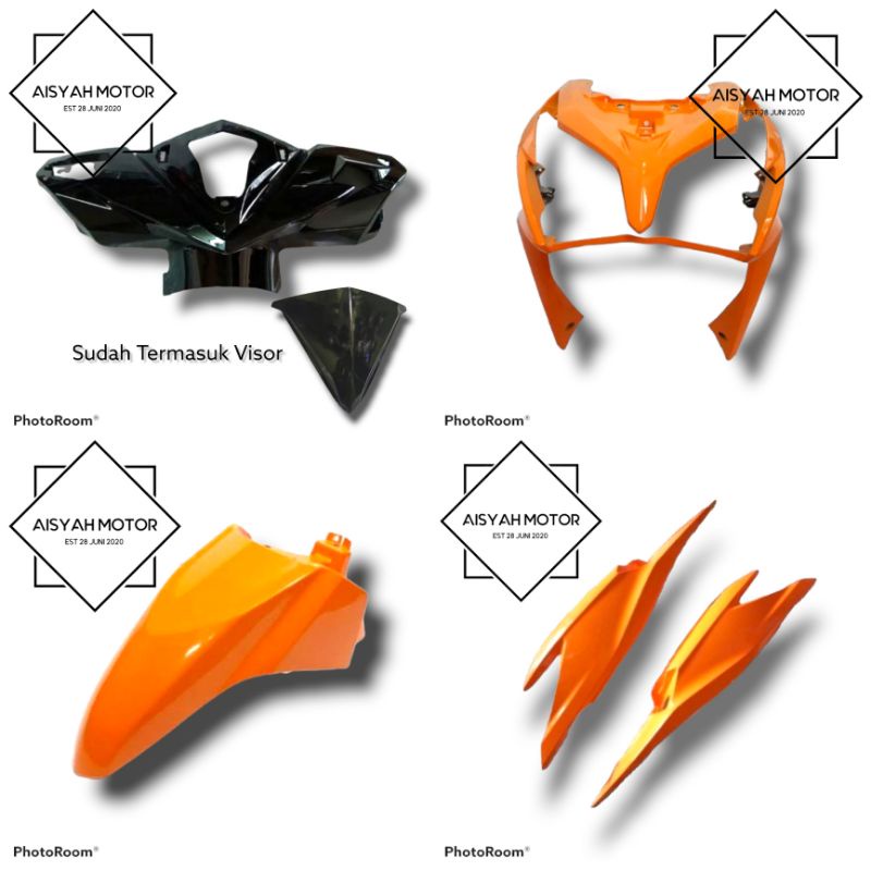 Bodi Halus Honda Vario 125 FI CBS Warna Oren
