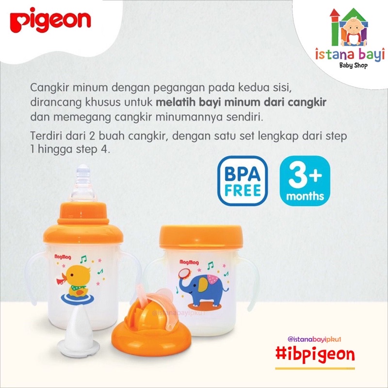 Pigeon Mag Mag Training cup System - Botol minum anak