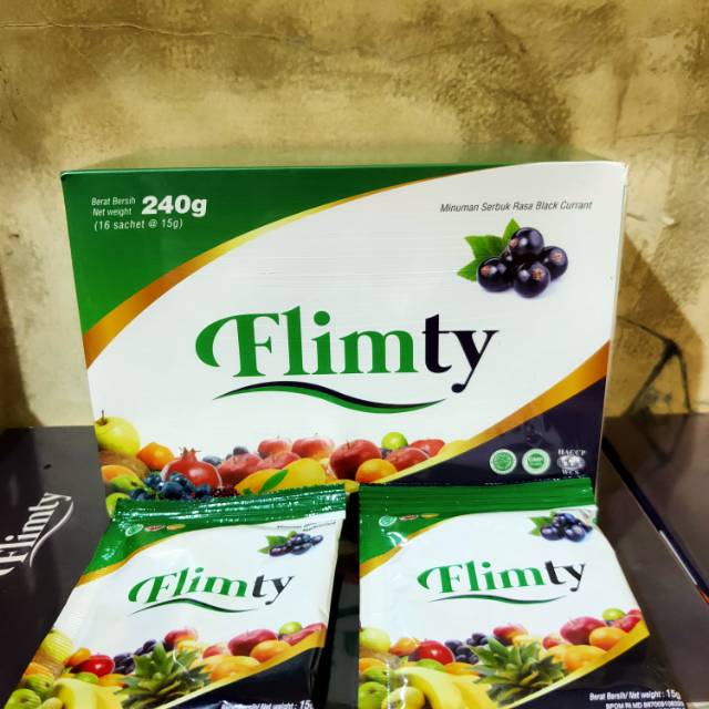 FLIMTY ECER ISI 2 MINUMAN FIBER DIET SLIMTY BPOM HALAL MUI