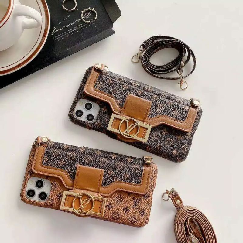 [READY STOCK] Case IPHONE 11 12 Pro Max 12 13 Pro 11 12 13 Casing Premium + Tali Mewah Elegant Fashi