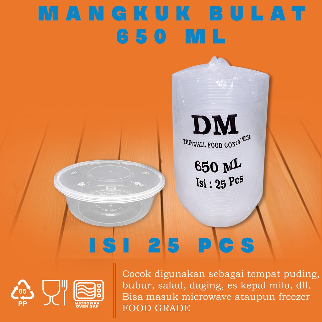 Jual Thinwall Food Container Bundar Bulat Ml Isi Pcs Indonesia