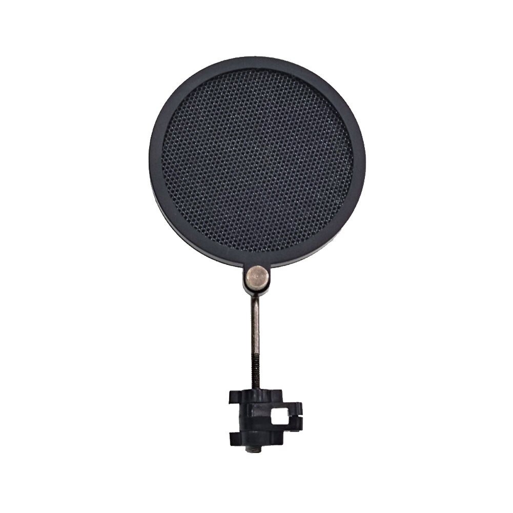 Mini Pop Filter Shield Dual Layer Rotatable 3 Inch For Broadcasting