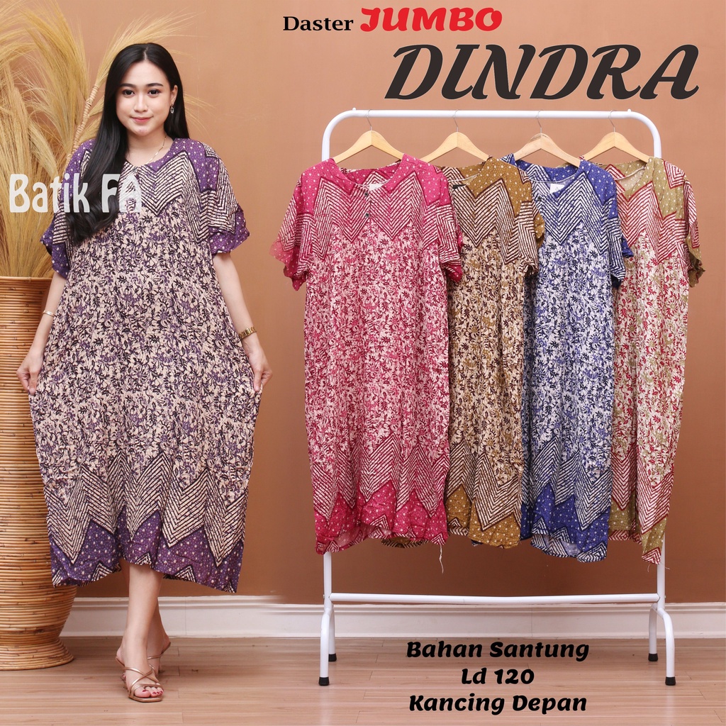 BATIK WANITA DASTER RAYON JUMBO MURAH BIG SIZE XXL ( SAHITA AMALIA DINDRA BAYAM SYIFA MARSHA NIKOLA GISEL BASE ) KEKINIAN BUSUI BUMIL KANCING DEPAN LENGAN PENDEK MURAH ADEM-DJ DINDRA