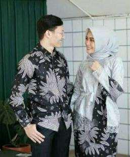 Real Pic! [ori & Busui] (busui Khusus Warna Grey) Couple Anindya Brokat - Couple Modern Batik