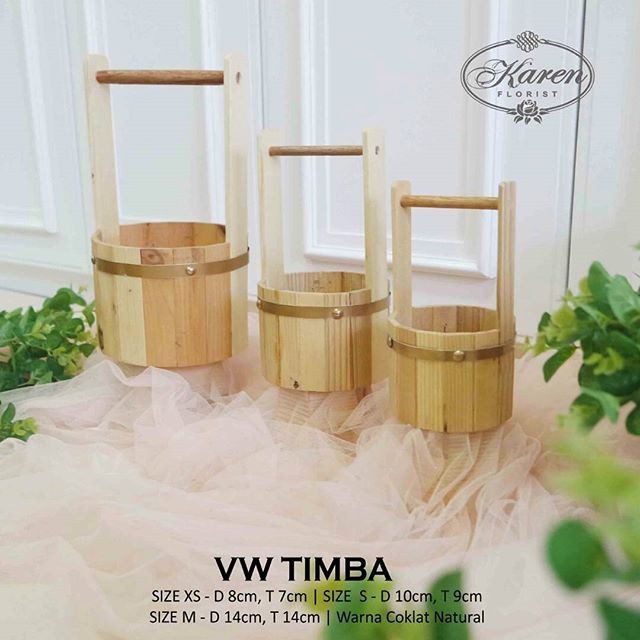 VW TIMBA S Vase kayu bunga  grosir  artifisial murah  vase 