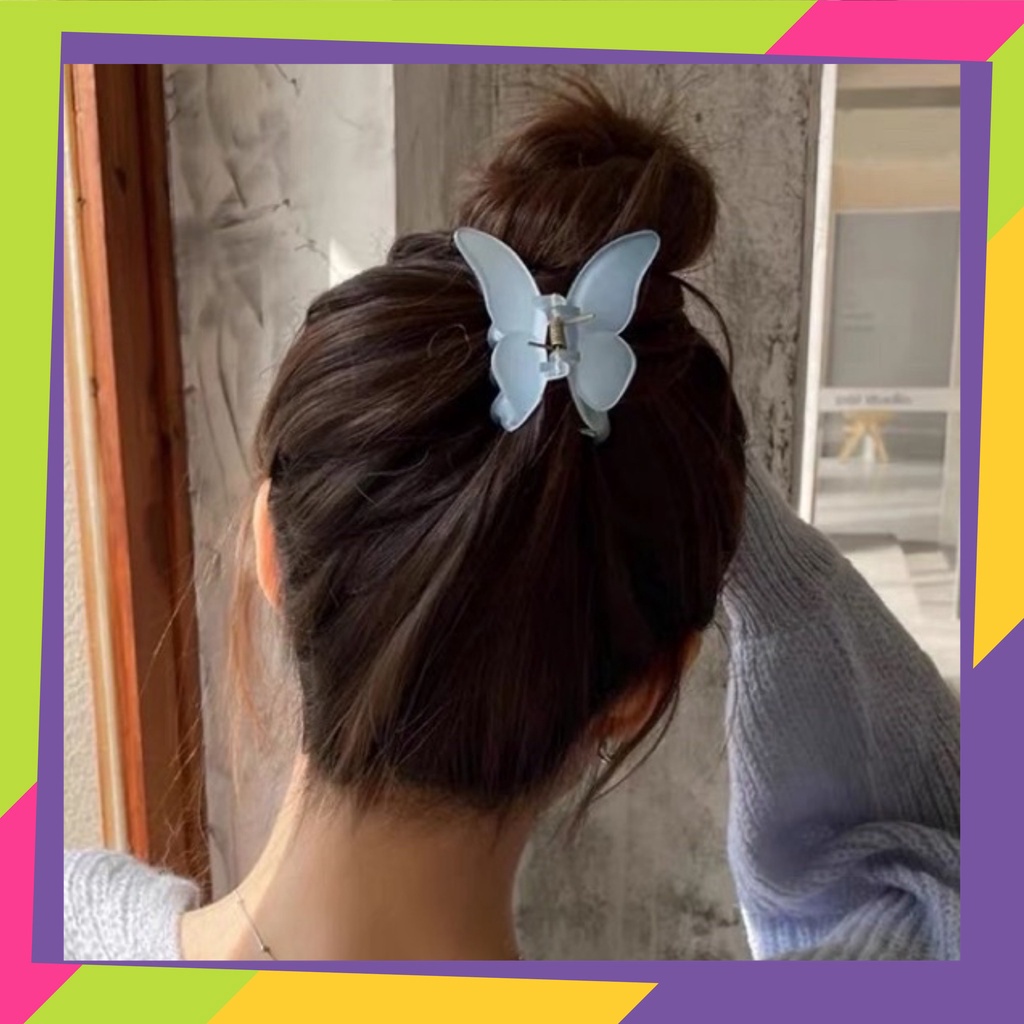 1744D1 / Jepit rambut kupu kupu / Town shell butterfly jelly Korean hair claw / Jedai rambut