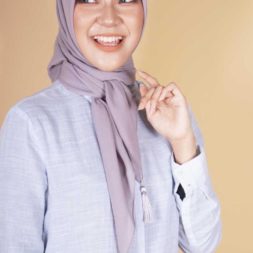 ➢ Bugis Hijab - Segi Empat - Hijab Tassel Premium ☝