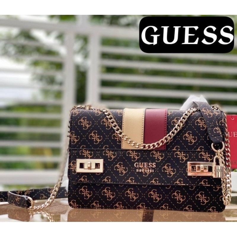 SLINGBAG GUESS/TAS SELEMPANG WANITA GUESS BRANDED,IMPORT,TERMURAH(ORIGINAL)