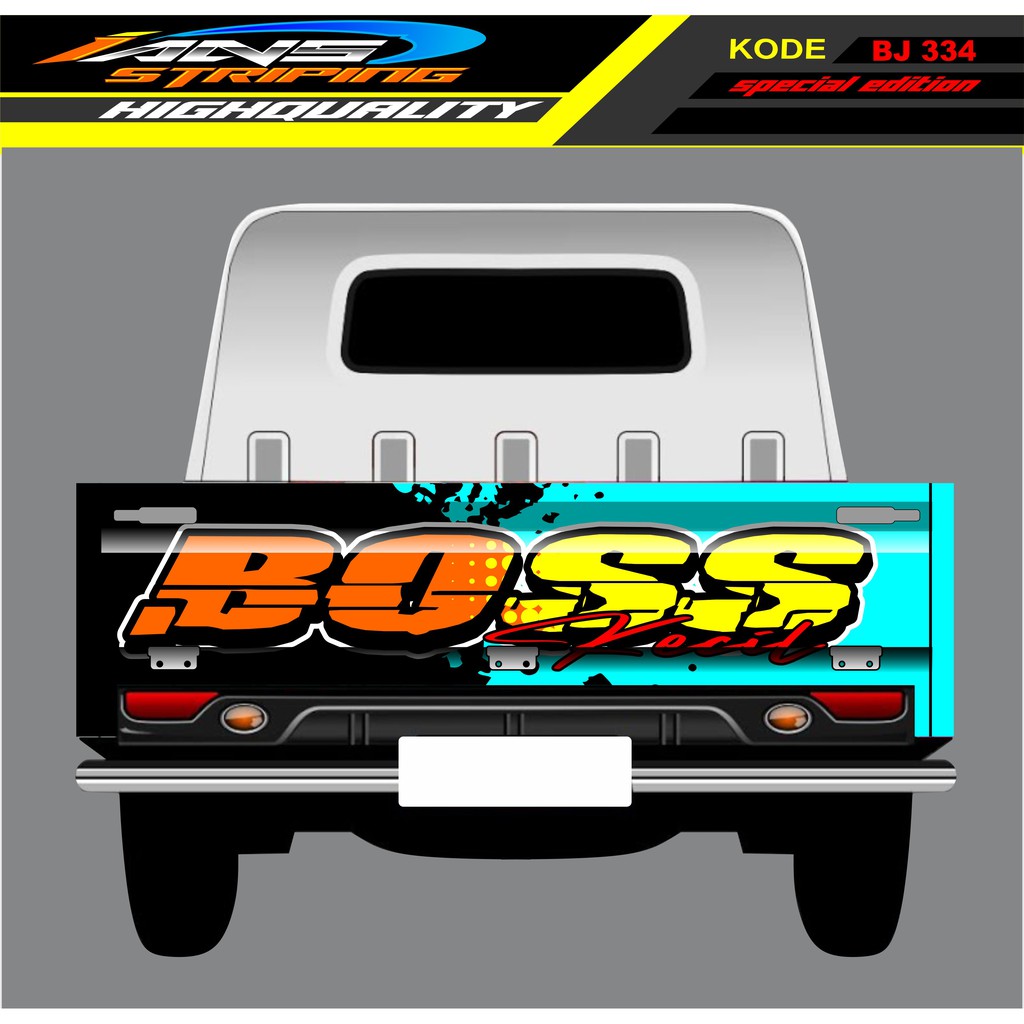 STIKER GRANMAX PICK UP / DECAL STICKER BAK BELAKANG GRANMAX / STIKER GRANMAX BOSS MUDA