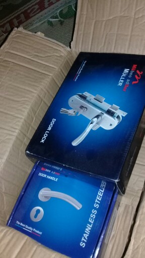 Kunci Pintu Tanggung Muller (set Lengkap)