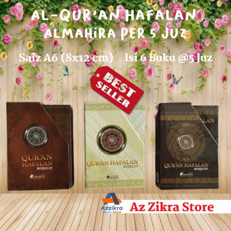 Al Quran Hafalan Almahira Per 5 Juz  A6 Quran Saku Kecil Non Terjemah Original