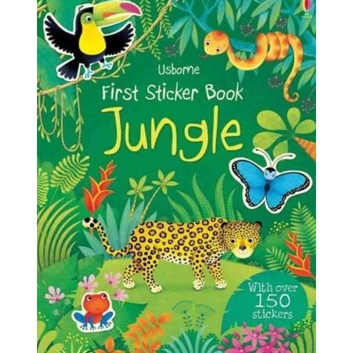 Usborne Sticker Book - Jungle - Stiker Buku Edukasi Education Impor