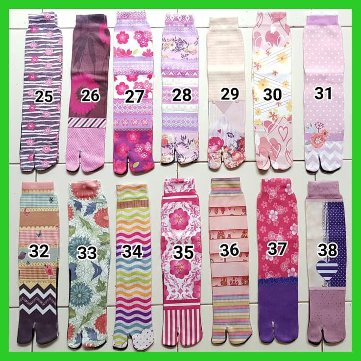 KAOS KAKI JEMPOL NIDA MOTIF CANTIK WANITA MUSLIMAH SYARI PRINTING