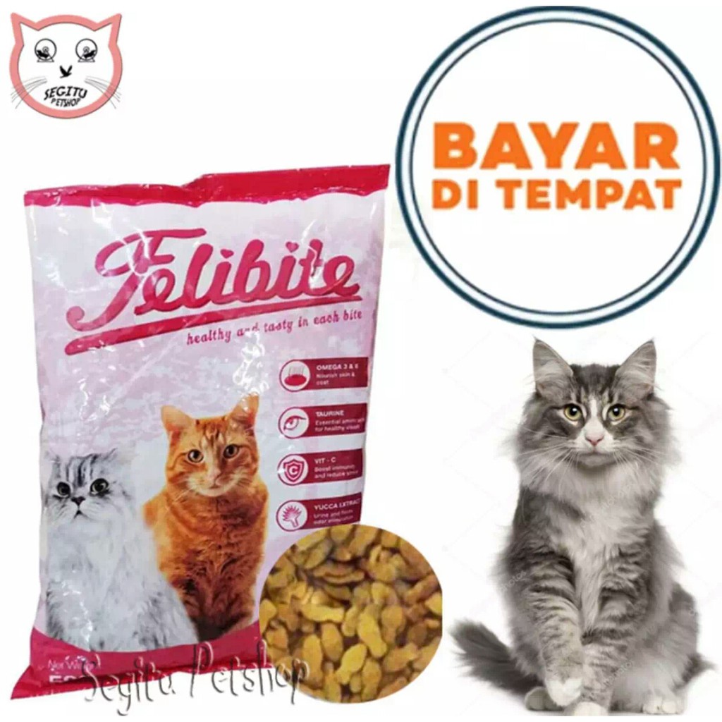 Makanan Kucing Felibite Cat Food Felibet Repack 500 gram