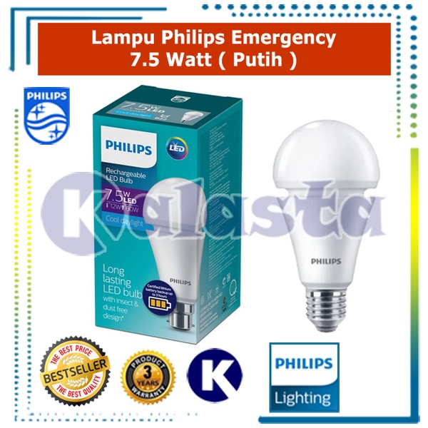 LAMPU PHILIPS  EMERGENCY LED 7.5W 7.5WATT 7.5 WATT