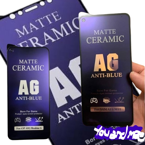 Tempered CRM Anti BLUELIGHT+RADIASI INFINIX NOTE 30PRO 8/7 LITE/S5 S4/Hot 30 NFC 30i 20 20s 12 12i 12 Pro 12Play 10/10S/10Play/9 PLAY 11 11s 11PLAY/Zero 20 GB Tempred Biru Blue Light i-Pecah Ceramic Full Cover/Tempred Plastik Keramik Glass Ray 5G 4G s 30