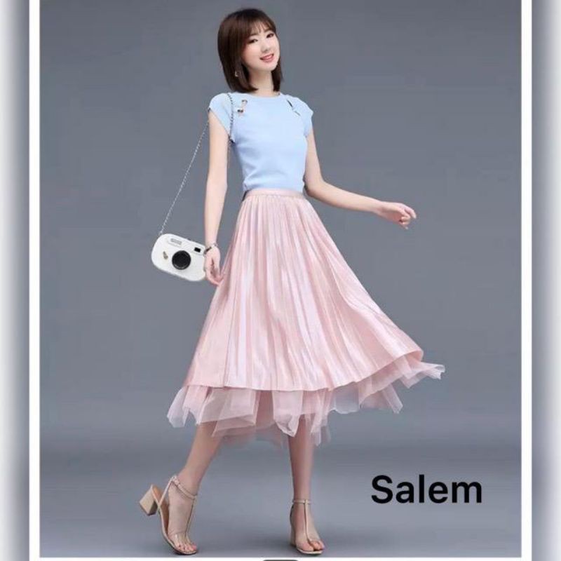 (Bisa COD) Rok tutu bolak balik / Rok midi import / Rok tutu midi bolak balik