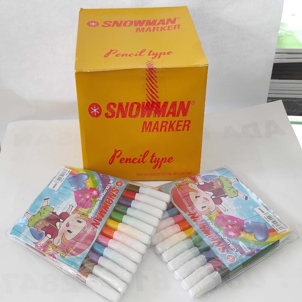 

Spidol Warna Snowman isi 12 warna