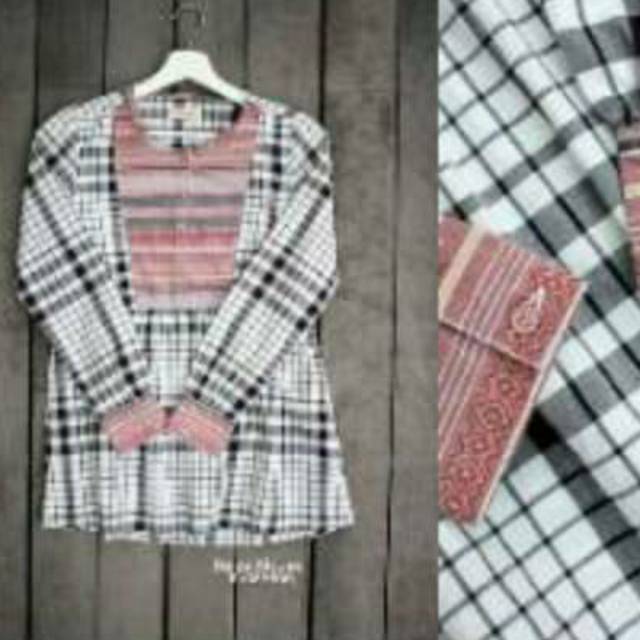 Reiza blouse white Corniche (kemeja corniche)