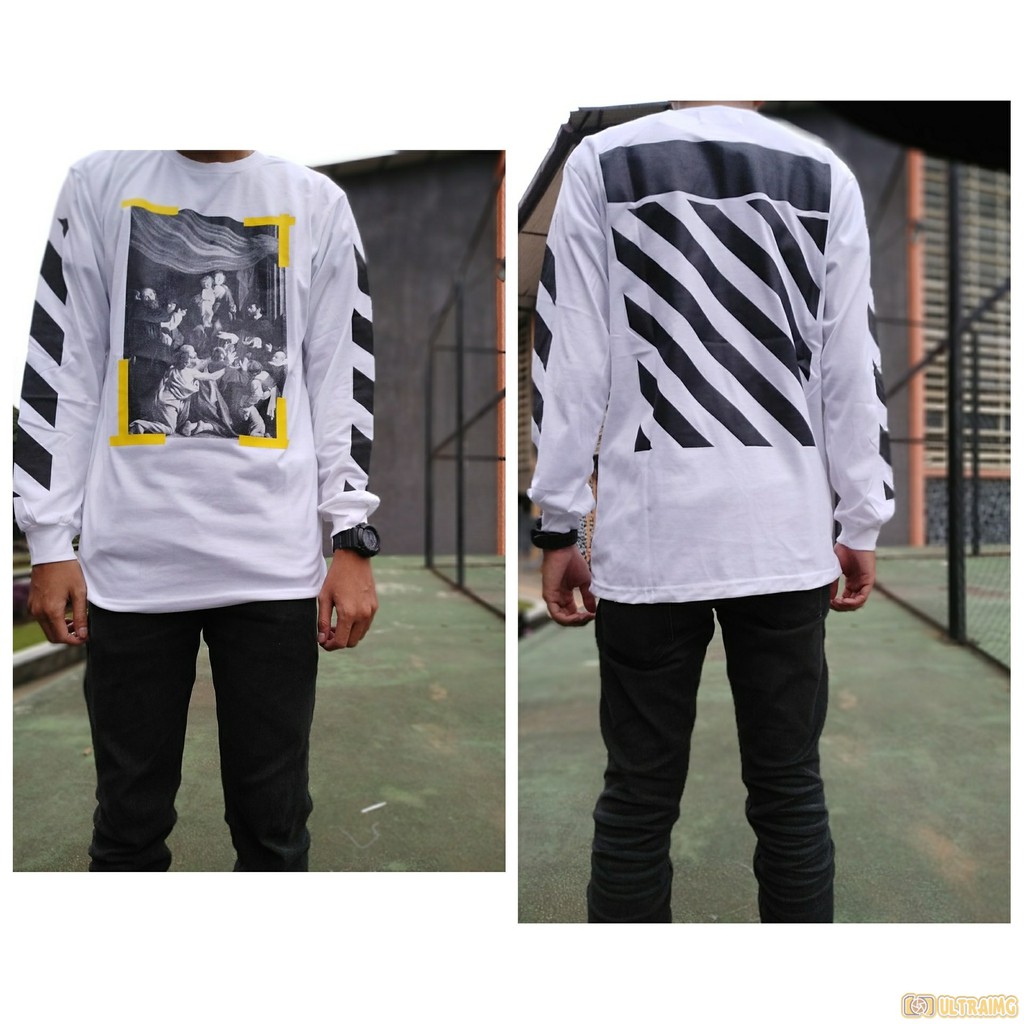 KAOS / BAJU / TSHIRT PANJANG OFF WHITE ORIGINAL BM