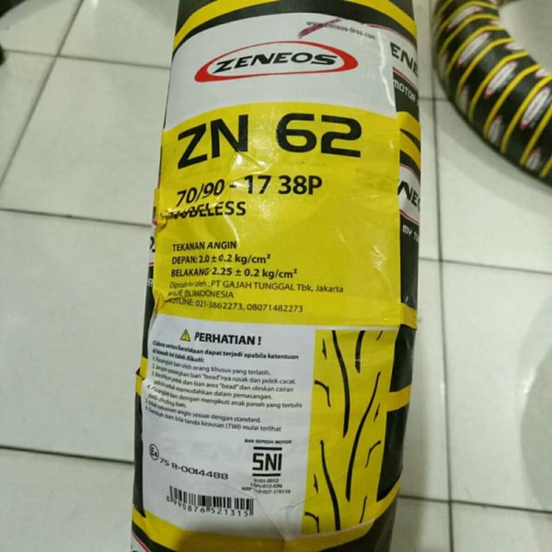 Ban ZENEOS 70/90-17 ZN 62 TUBELESS