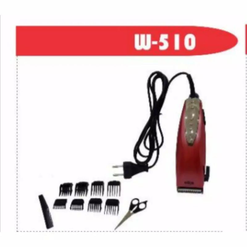 Wigo W- 510 , Cukur Rambut , Clipper , Mesin Potong Rambut