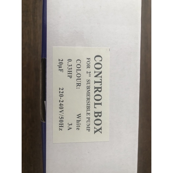 Control Box Satelit/Submersible 2” 0,33 Hp