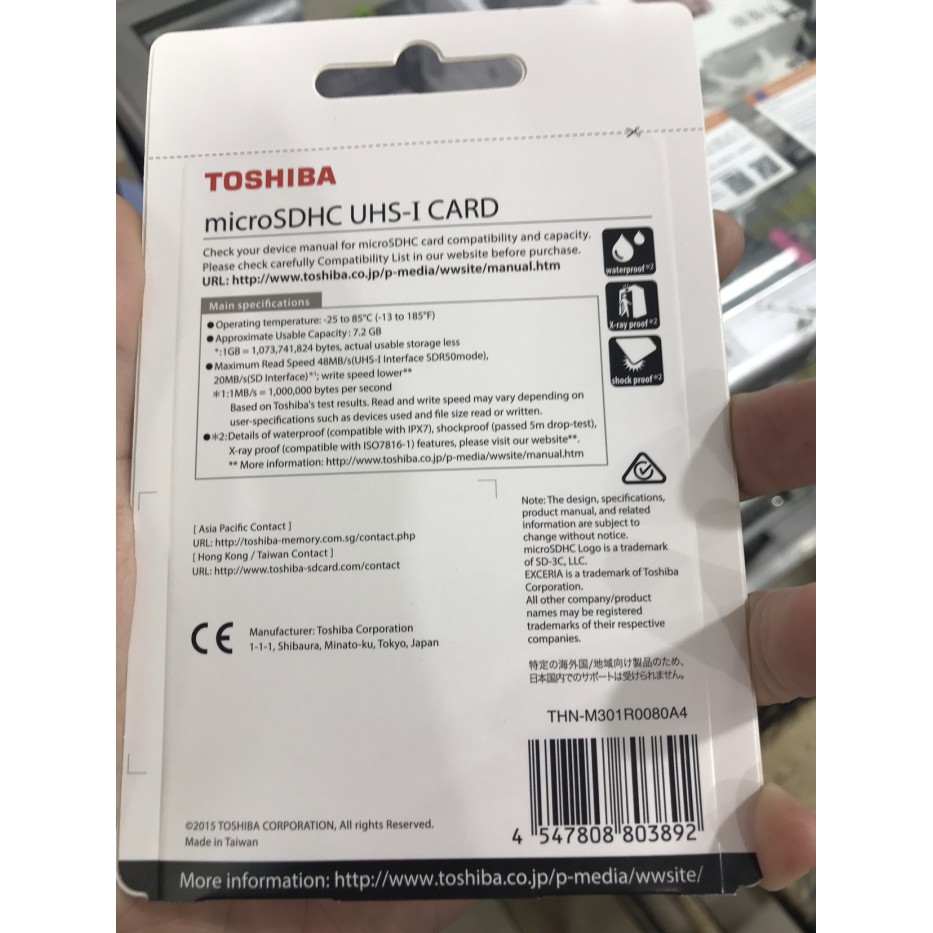 Memori card micro sd mmc toshiba 8gb class 10 original