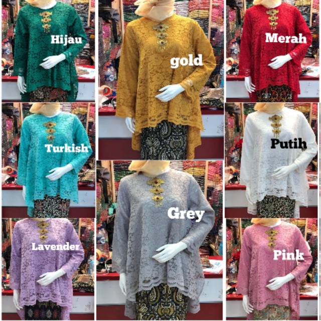 KEBAYA ATASAN BROKAT JUMBO