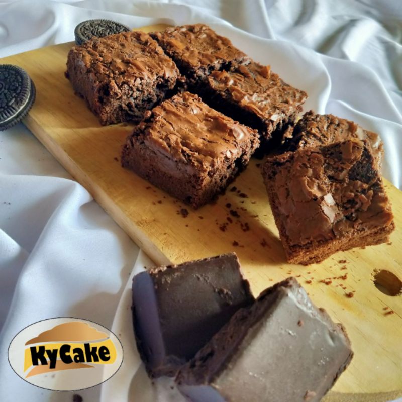 Fudgy Brownies / Brownies Fudgy / Brownies Panggang by kycake