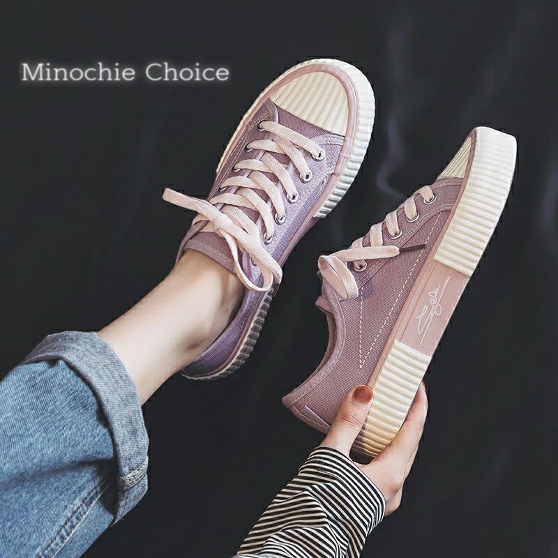 MINOCHIE CHOICE - EONIE CANVAS A1 PURPLE, BLACK AND CREAM