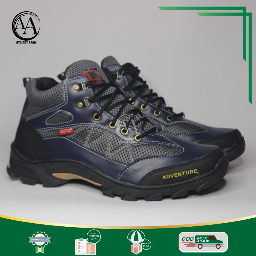 SEPATU HIKING GUNUNG CASUAL PRIA BOOTS SEPATU TOURING OUTDOOR JOGGER PRIA KASUAL KULIT ASLI SYNTETIC - B01