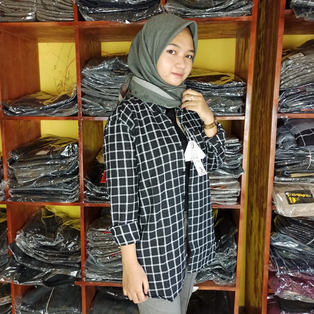 kemeja wanita kemeja flanel wanita flanel wanita kemeja kotak-kotak wanita flanel