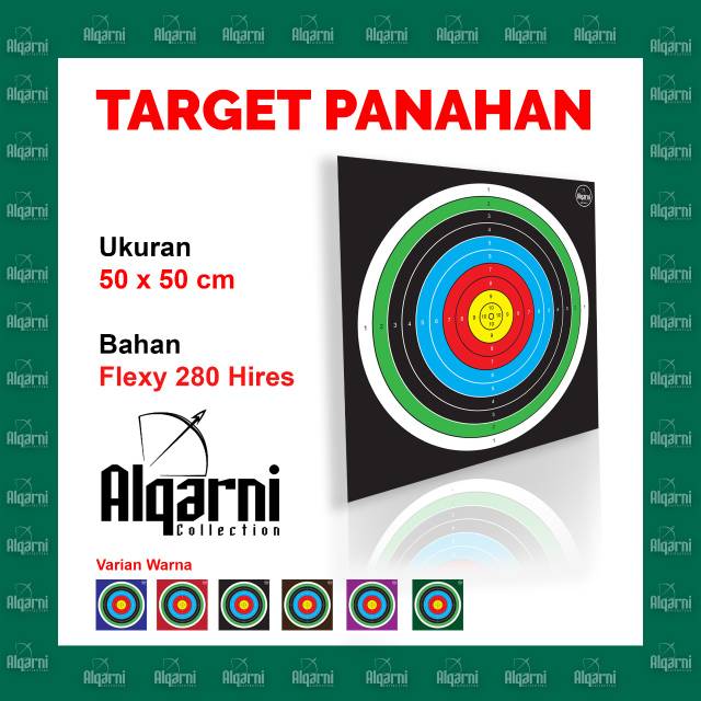 Face target/target panah/sasaran panah 50cm x 50cm
