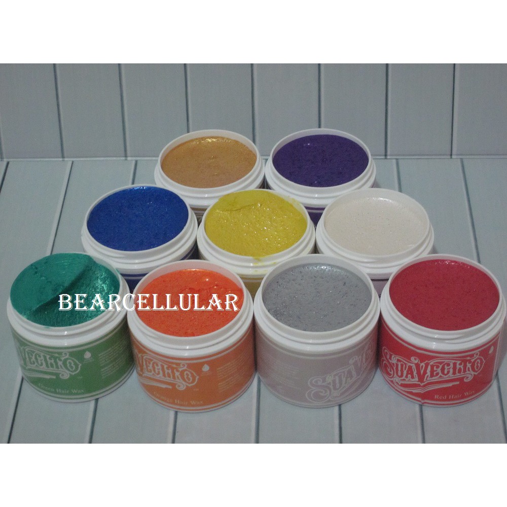 

SUAVECITO COLOR/ COLORING HAIR WAX 9 WARNA POMADE| TIDAK PERMANEN
